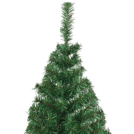 Vidaxl kunstkerstboom met dikke takken 240 cm pvc groen