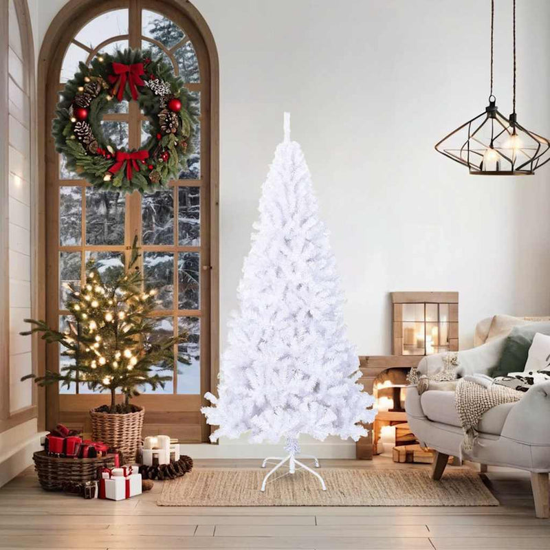 Load image into Gallery viewer, Vidaxl kunstkerstboom met dikke takken 180 cm pvc wit
