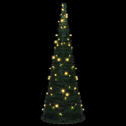 Vidaxl kunstkerstboom met verlichting pop-up 180 cm groen
