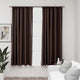 Vidaxl gordijnen linnen-look verduisterend haken 2 st 140x175 cm taupe