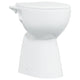 Vidaxl randloos toilet 7 cm extra hoogte soft-close keramiek wit