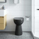 Vidaxl randloos toilet 7 cm extra hoogte soft-close keramiek zwart