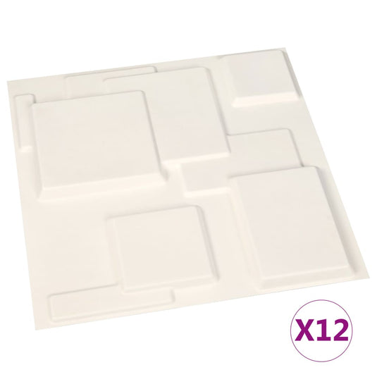 Vidaxl wandpanelen 12 st 3d 3 m² 0,5x0,5 m