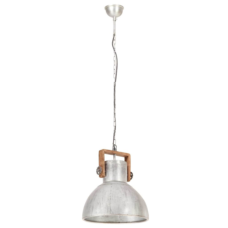 ギャラリービューアに画像をロードする, Vidaxl hanglamp industrieel rond 25 w e27 40 cm zilverkleurig
