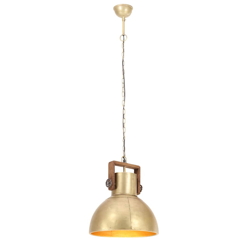 Load image into Gallery viewer, Vidaxl hanglamp industrieel rond 25 w e27 40 cm messingkleurig
