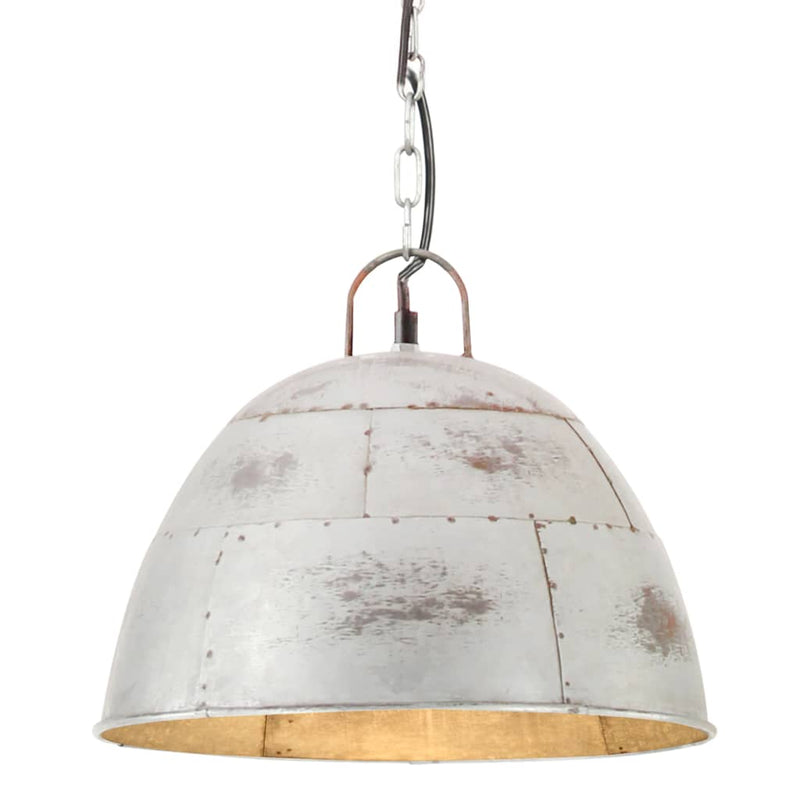 Load image into Gallery viewer, Vidaxl hanglamp industrieel vintage rond 25 w e27 31 cm zilverkleurig
