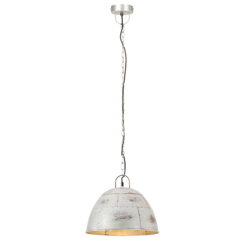 Load image into Gallery viewer, Vidaxl hanglamp industrieel vintage rond 25 w e27 31 cm zilverkleurig
