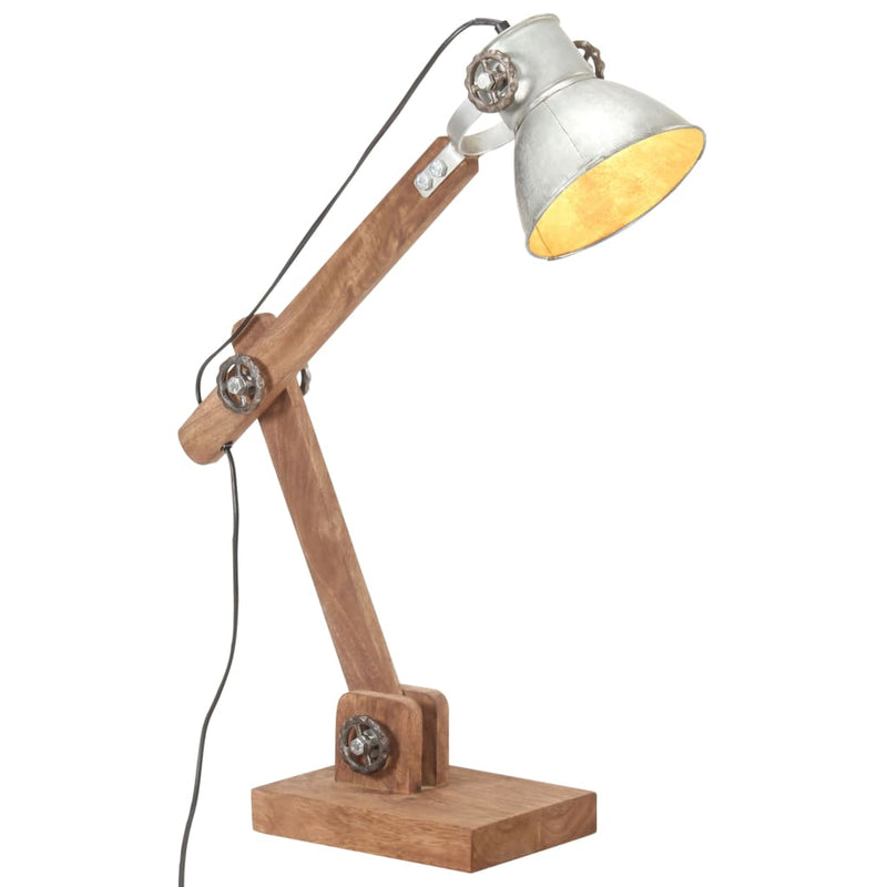 Load image into Gallery viewer, Vidaxl bureaulamp industrieel rond e27 58x18x90 cm zilverkleurig
