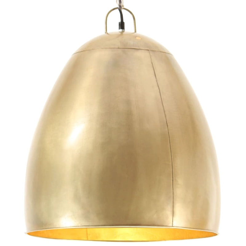 Load image into Gallery viewer, Vidaxl hanglamp industrieel rond 25 w e27 42 cm messingkleurig
