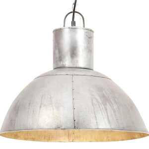 Vidaxl hanglamp rond 25 w e27 48 cm zilverkleurig