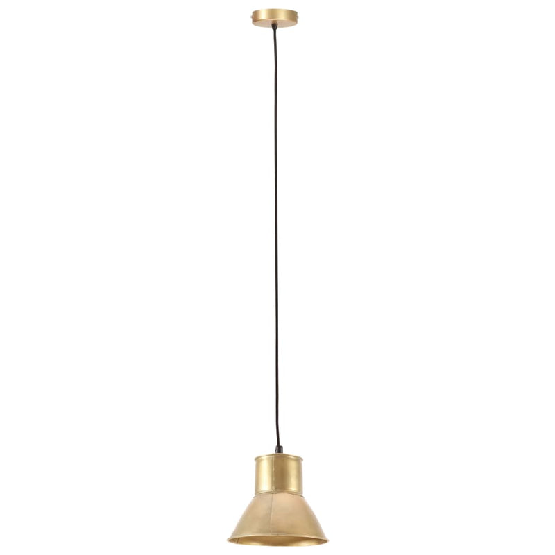 Load image into Gallery viewer, Vidaxl hanglamp rond 25 w e27 17 cm messingkleurig
