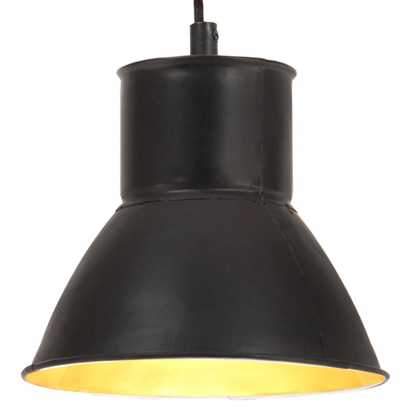 Load image into Gallery viewer, Vidaxl hanglamp rond 25 w e27 17 cm zwart
