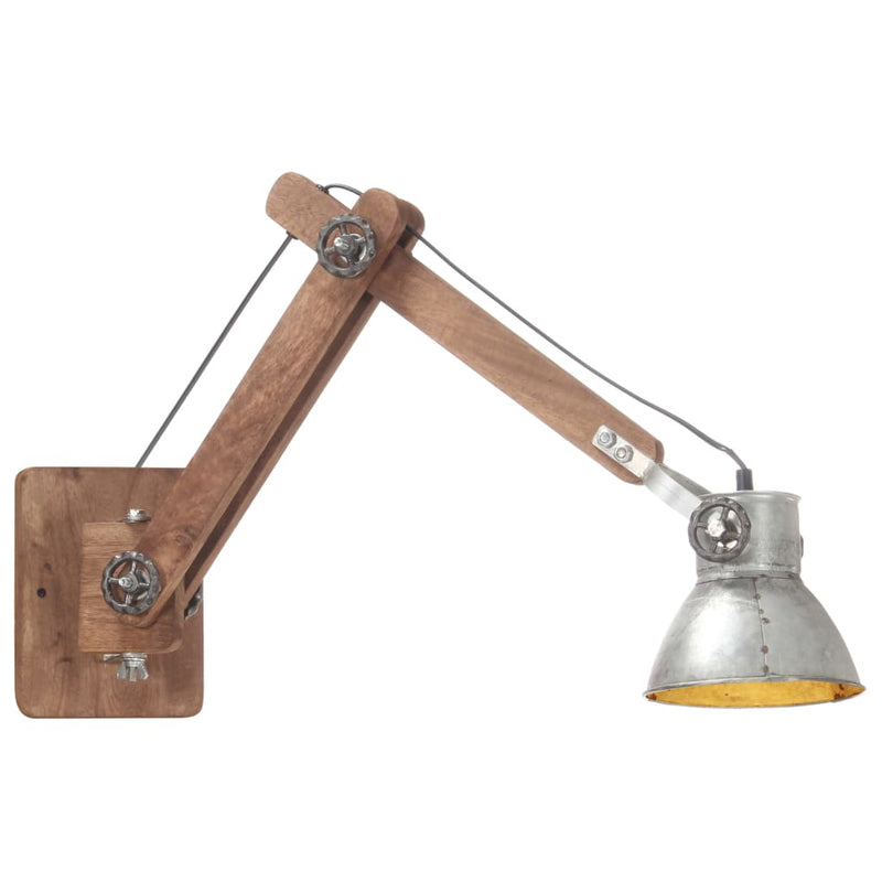 Chargez l'image dans la visionneuse de la galerie, Vidaxl wandlamp industrieel rond e27 zilverkleurig
