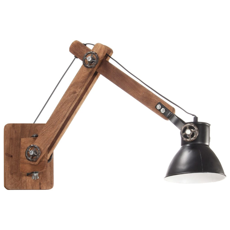 Load image into Gallery viewer, VidaXL Wandlamp industrieel rond E27 zwart
