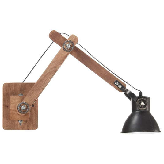 Vidaxl wandlamp industrieel rond e27 zwart