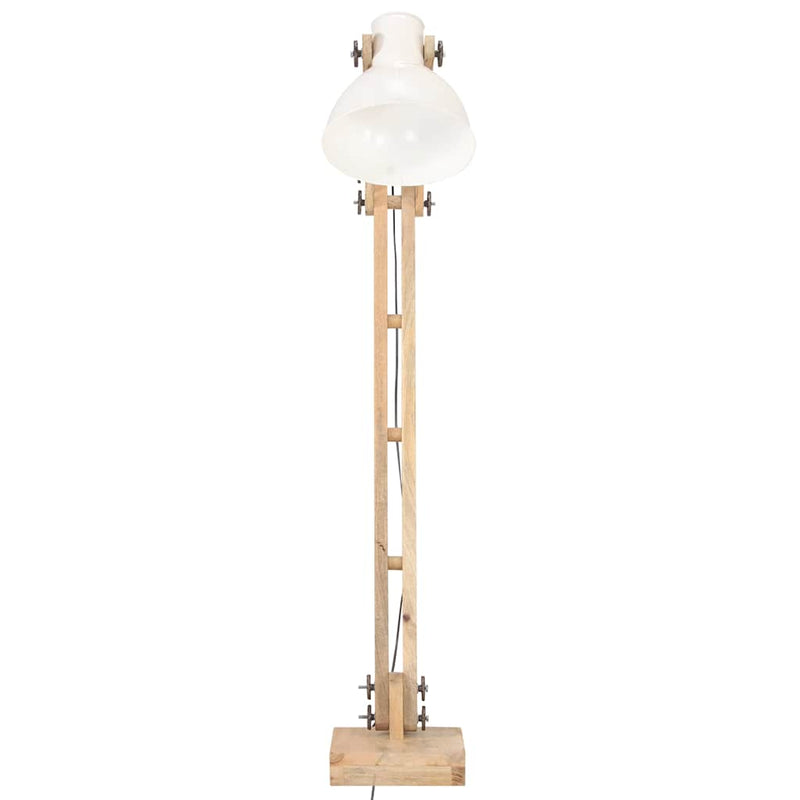 Chargez l'image dans la visionneuse de la galerie, Vidaxl vloerlamp e27 massief mangohout wit
