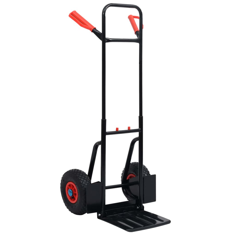 ギャラリービューアに画像をロードする, Vidaxl steekwagen telescopisch 200 kg zwart en rood
