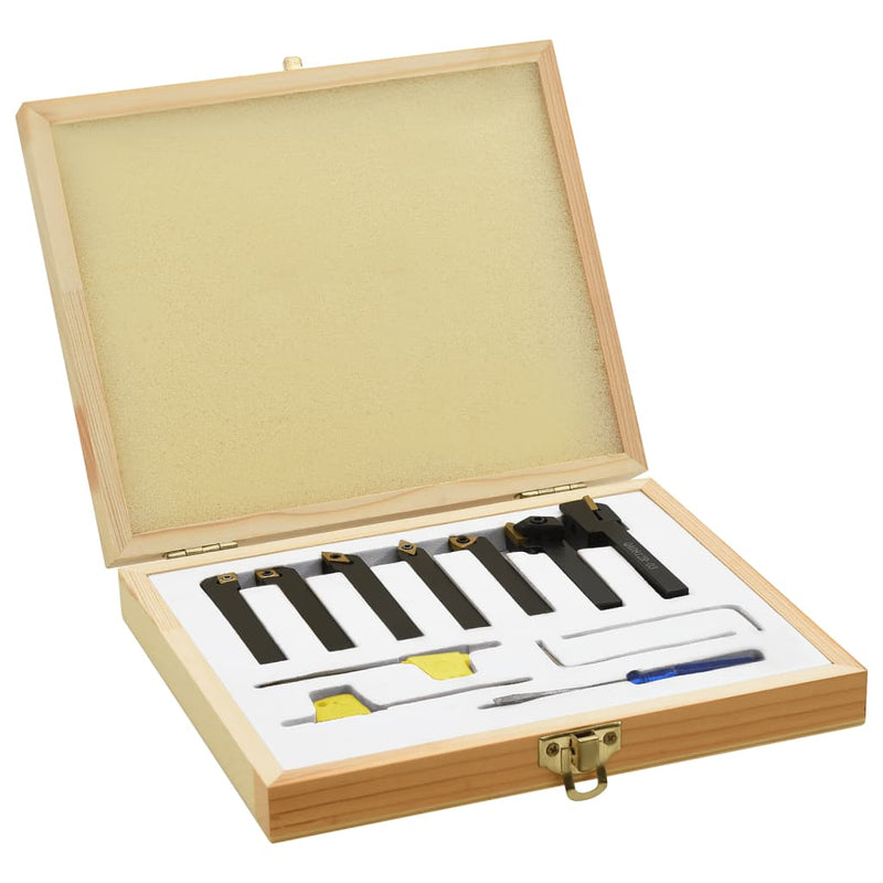 Load image into Gallery viewer, Vidaxl 12-delige draaigereedschapsset indexeerbaar 70 mm 8x8 mm
