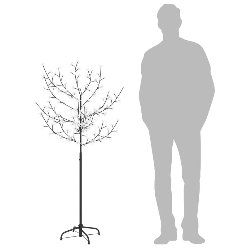 Load image into Gallery viewer, VidaXL Kerstboom 120 LED's koudwit licht kersenbloesem 150 cm
