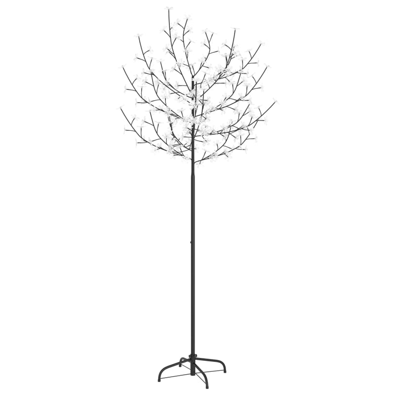 Load image into Gallery viewer, VidaXL Kerstboom 200 LED's warmwit licht kersenbloesem 180 cm
