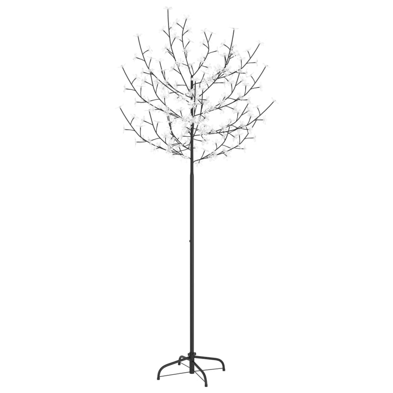Load image into Gallery viewer, VidaXL Kerstboom 200 LED's blauw wit licht kersenbloesem 180 cm
