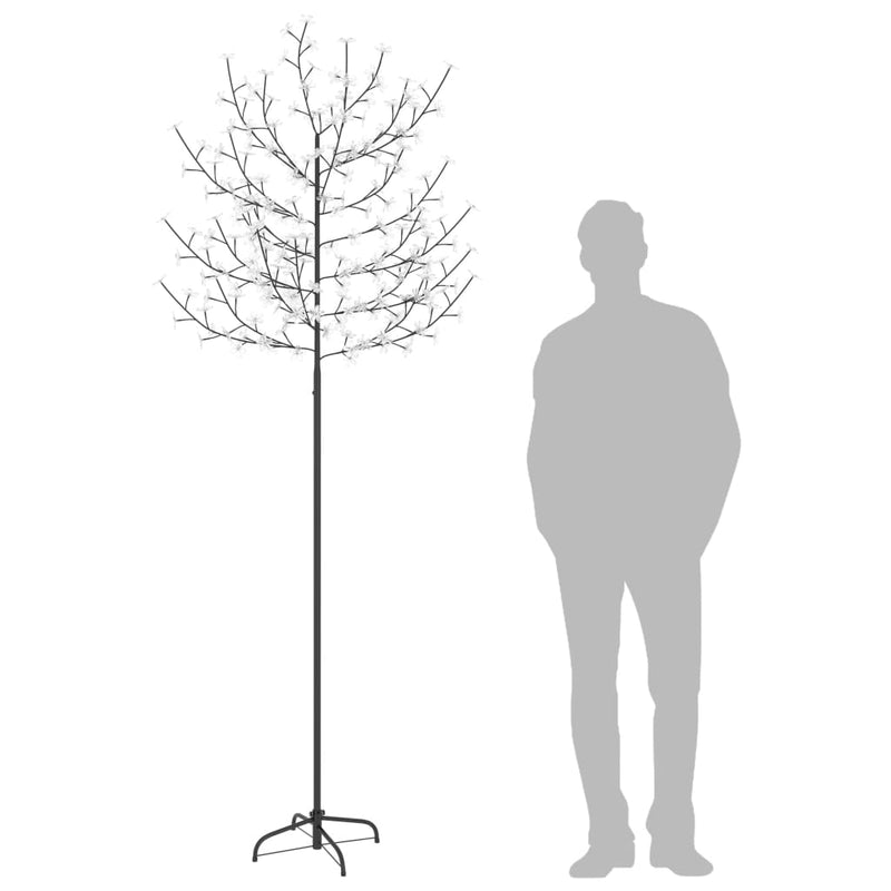 Load image into Gallery viewer, Vidaxl kerstboom 220 led's warmwit licht kersenbloesem 220 cm
