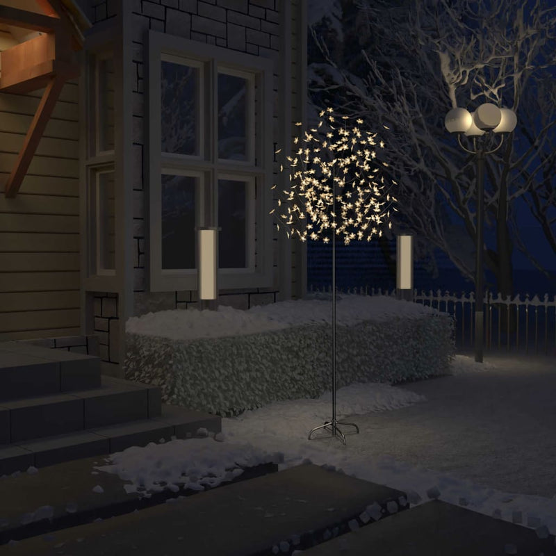 Load image into Gallery viewer, Vidaxl kerstboom 220 led's warmwit licht kersenbloesem 220 cm
