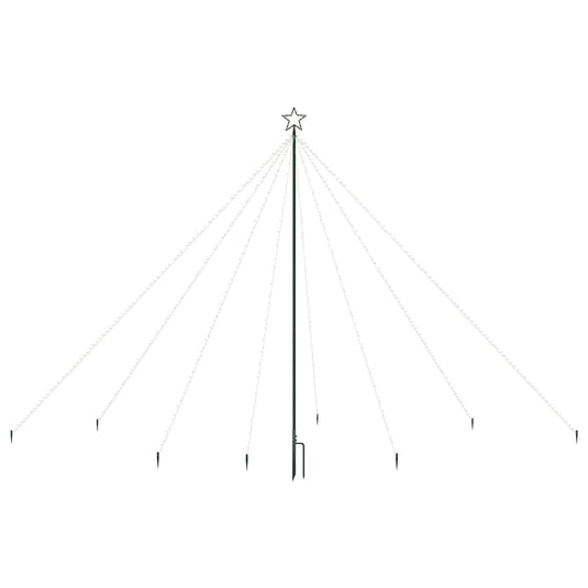 Vidaxl kerstboomverlichting waterval binnen buiten 576 led's 3,6 m