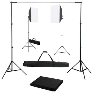 Vidaxl fotostudioset met softboxlampen en achtergrond