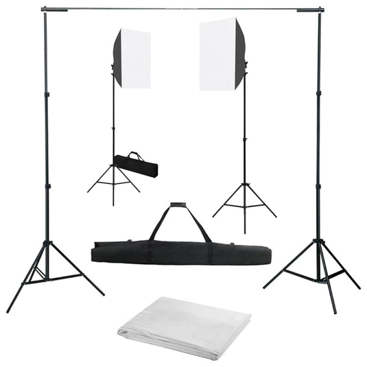 Vidaxl fotostudioset met softboxlampen en achtergrond