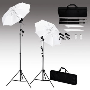 Vidaxl fotostudioset met achtergrond, lampen en paraplu's