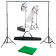Vidaxl fotostudioset met verlichtingsset en achtergrond