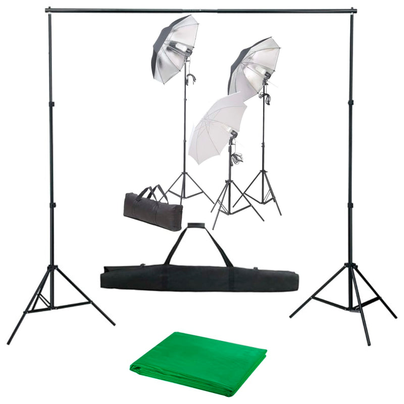 Load image into Gallery viewer, Vidaxl fotostudioset met verlichtingsset en achtergrond
