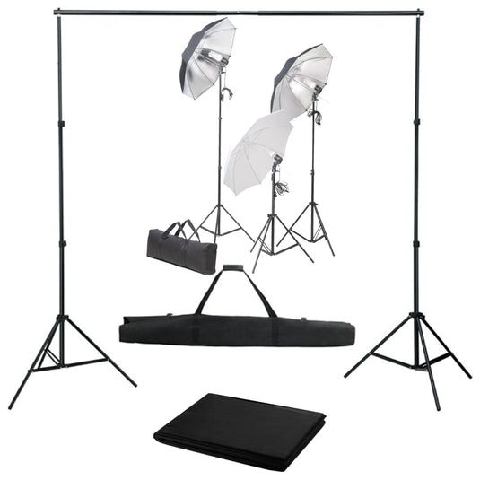 Vidaxl fotostudioset met verlichtingsset en achtergrond