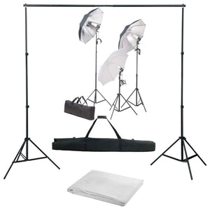Vidaxl fotostudioset met verlichtingsset en achtergrond