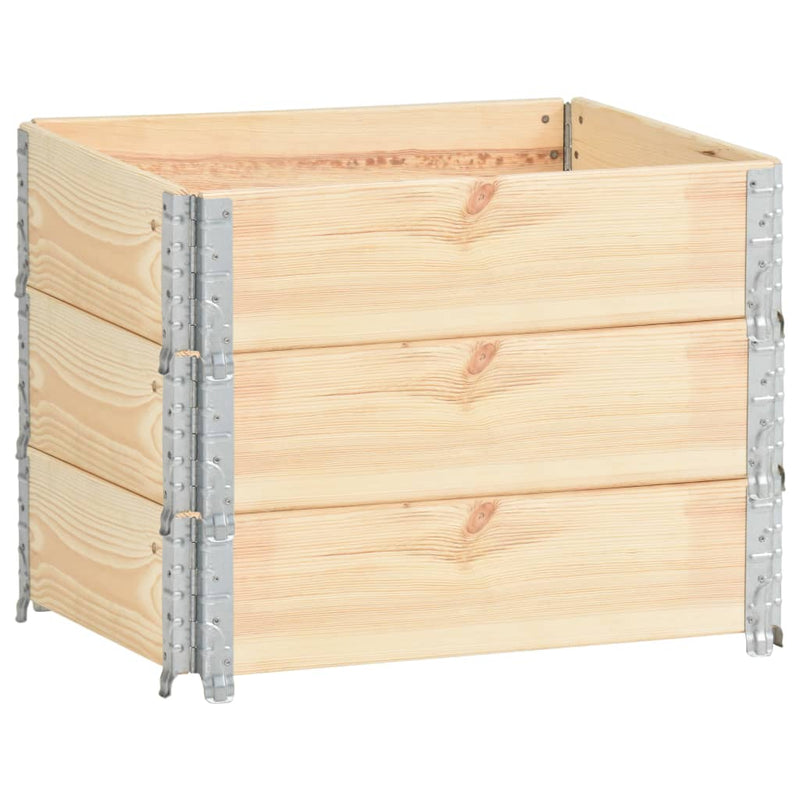 Load image into Gallery viewer, Vidaxl 3 st plantenbakken verhoogd 60x80 cm massief grenenhout
