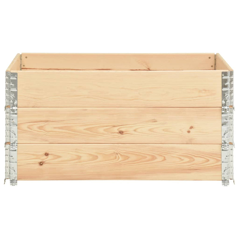 Load image into Gallery viewer, VidaXL 3 st Plantenbakken verhoogd 80x120 cm massief grenenhout
