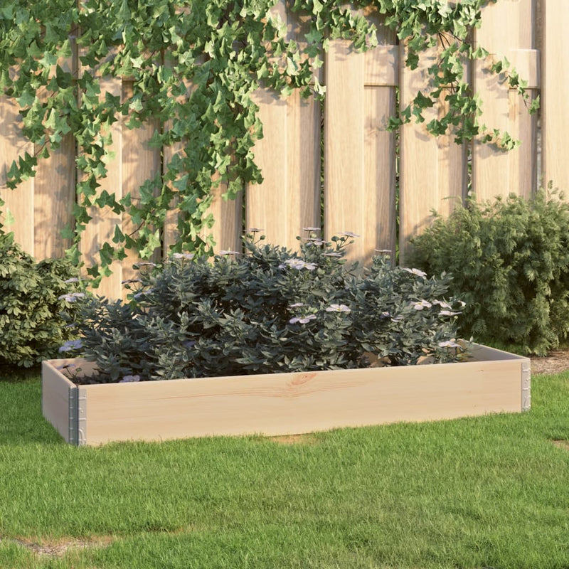 Load image into Gallery viewer, Vidaxl plantenbak verhoogd 50x150 cm massief grenenhout
