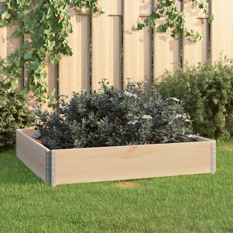 Load image into Gallery viewer, Vidaxl plantenbak verhoogd 100x100 cm massief grenenhout
