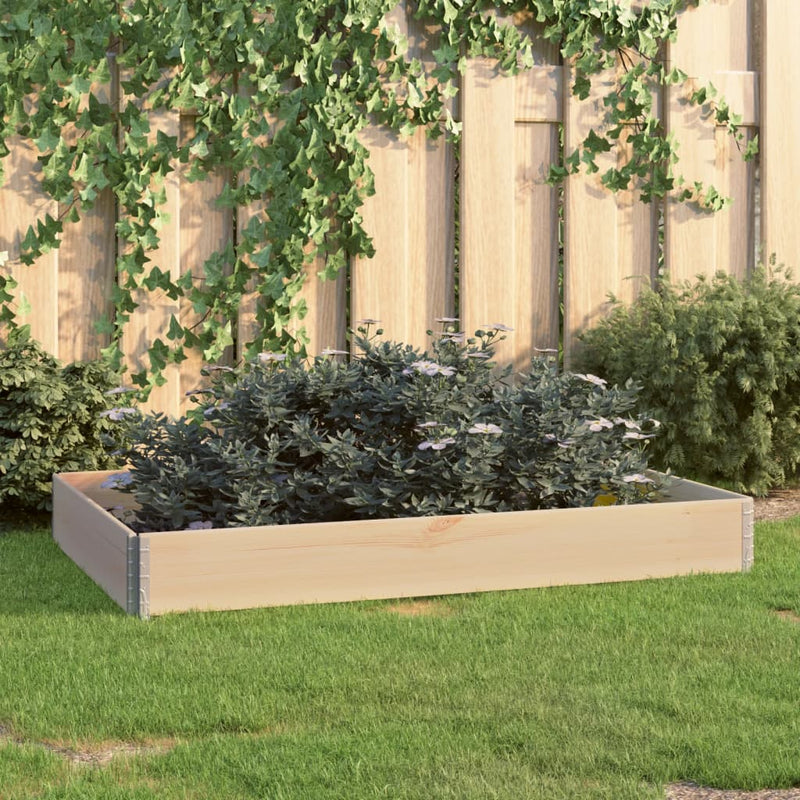 Load image into Gallery viewer, Vidaxl plantenbak verhoogd 100x150 cm massief grenenhout

