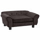 Vidaxl hondenbank 72x45x30 cm pluche bruin