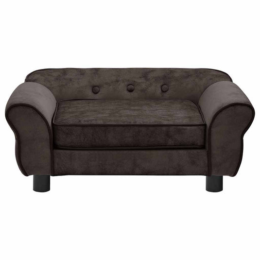 Vidaxl hondenbank 72x45x30 cm pluche bruin