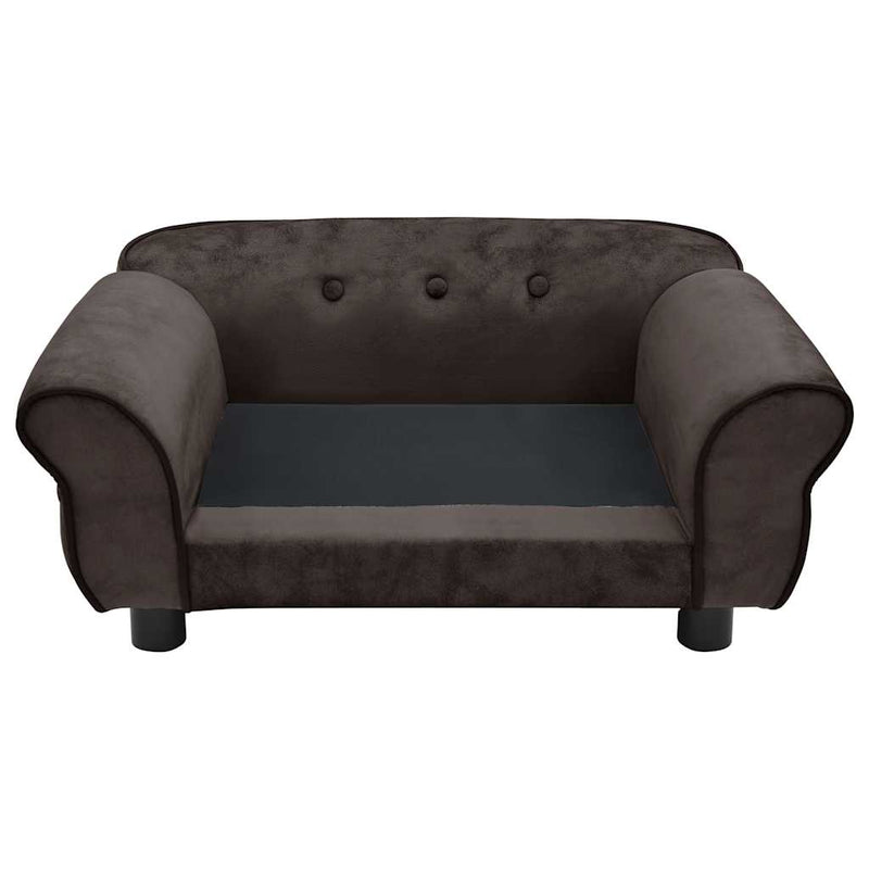 Load image into Gallery viewer, Vidaxl hondenbank 72x45x30 cm pluche bruin
