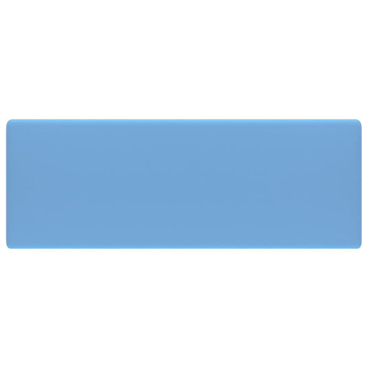 Vidaxl wastafel met overloop vierkant 41x41 cm keramiek mat lichtblauw