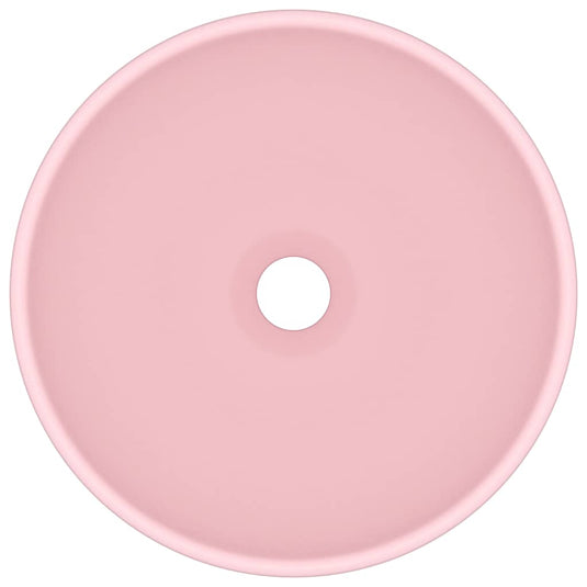 Vidaxl wastafel rond 32,5x14 cm keramiek matroze