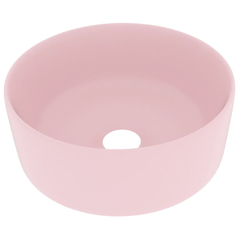 Load image into Gallery viewer, Vidaxl wastafel rond 40x15 cm keramiek matroze
