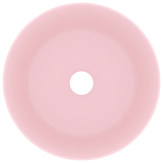 Vidaxl wastafel rond 40x15 cm keramiek matroze