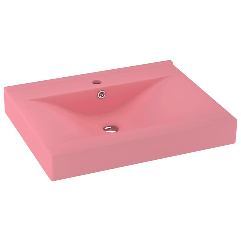Load image into Gallery viewer, Vidaxl wastafel met kraangat 60x46 cm keramiek matroze
