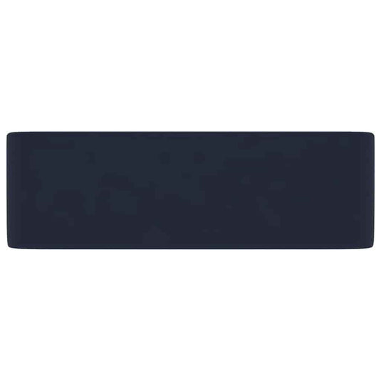 Vidaxl wastafel 41x30x12 cm keramiek mat donkerblauw