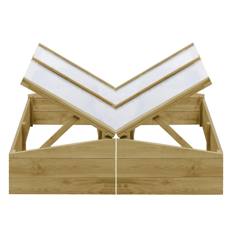 Load image into Gallery viewer, VidaXL Kweekkassen 2 st 100x50x35 cm geïmpregneerd grenenhout
